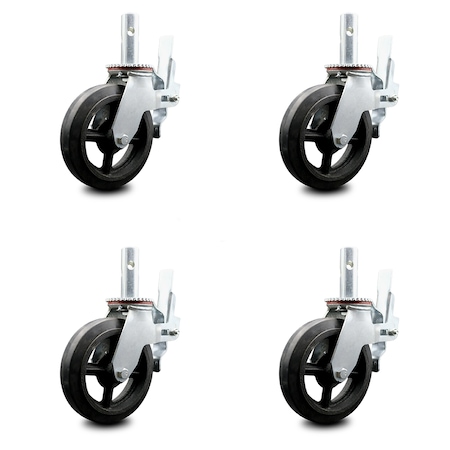 Service Caster Bil-Jax 0026-762 Scaffold Swivel Caster Replacement Set BIL-SCC-SF30S820-RSR-138-4